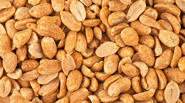 Roasted and salted peanuts
