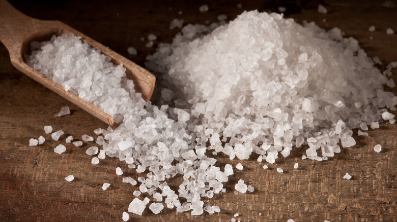 A pile of sea salt