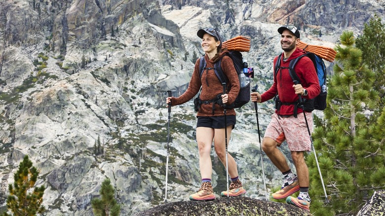 Renee and Tim hiking