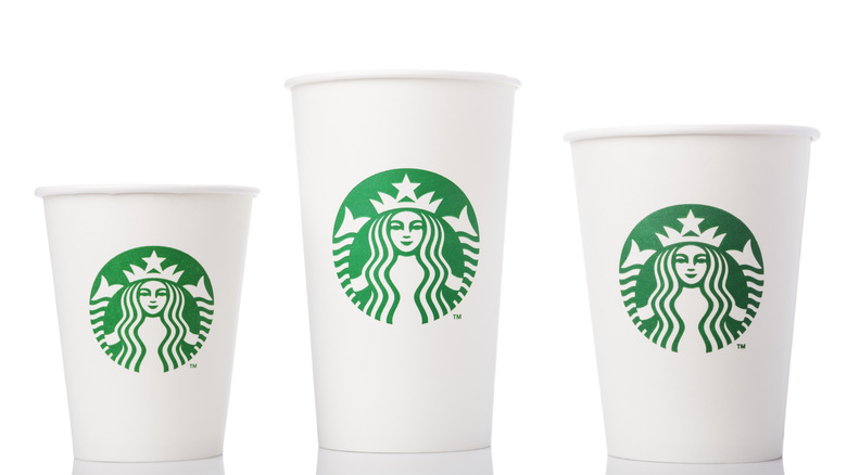 different Starbucks cup sizes