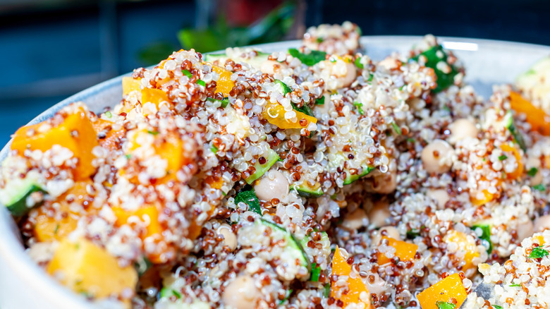 Bowl of quinoa and vegetables