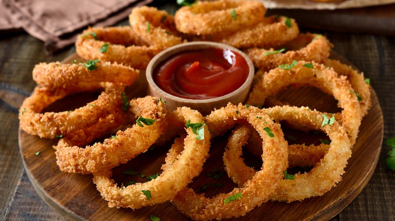 Crispy onion rings