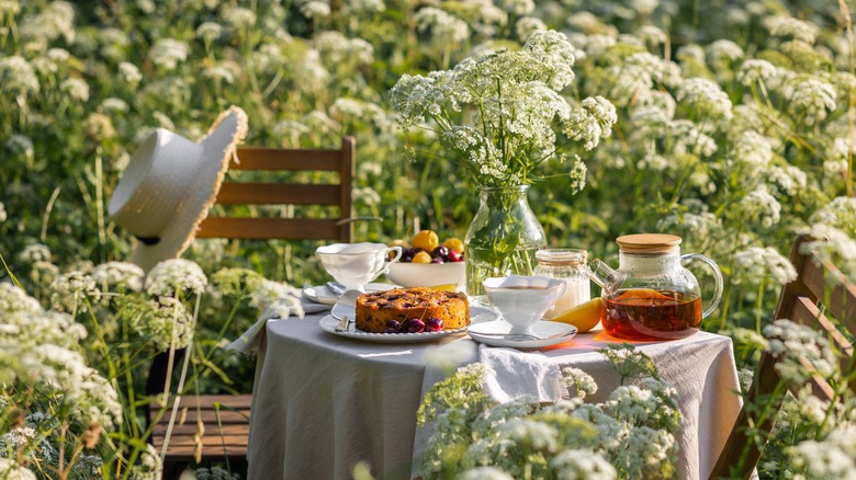 garden party afternoon tea theme