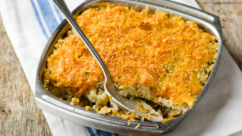 Breadcrumbs on hachis parmentier