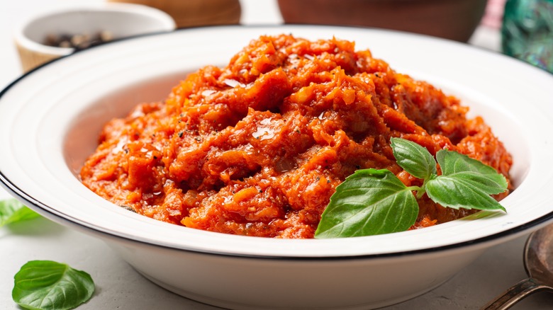 Bowl of pappa al pomodoro