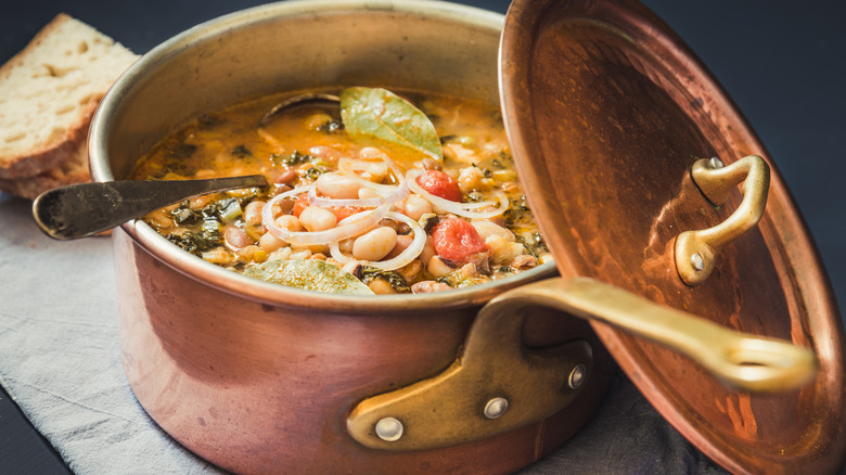 Ribollita in a pot