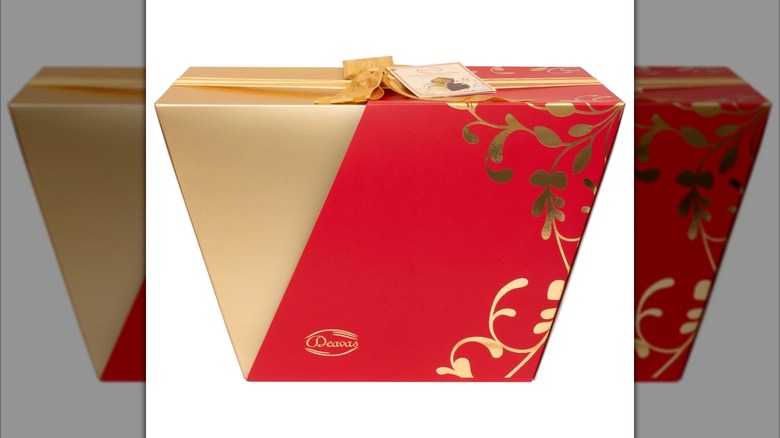 A box of Deavas chocolates