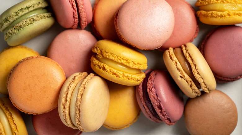 Assortment of macarons