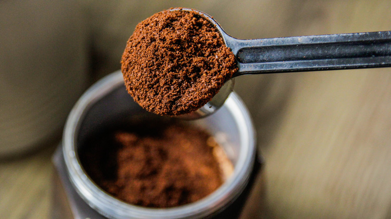 scoop of espresso powder