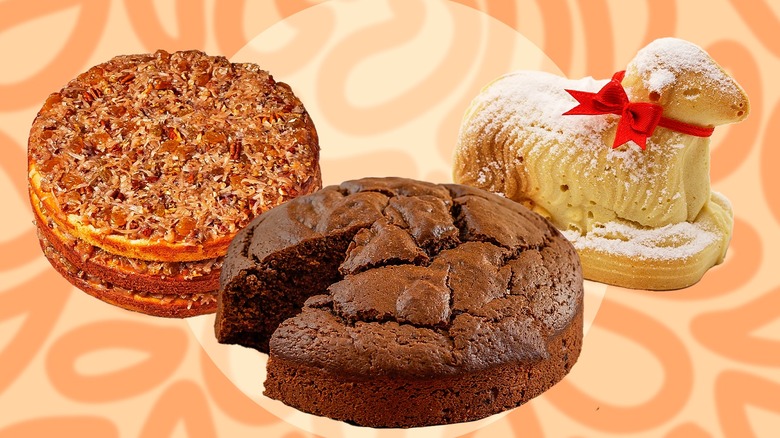 Selection of classic cakes