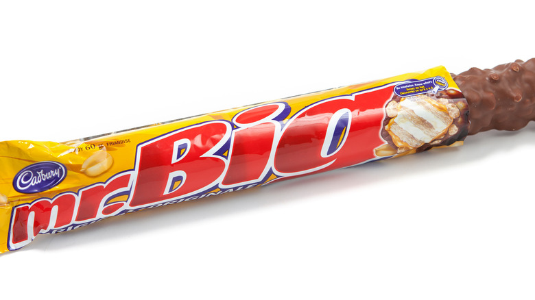 Mr. Big Chocolate Bar on white background