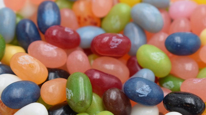 closeup of Jelly Belly candies