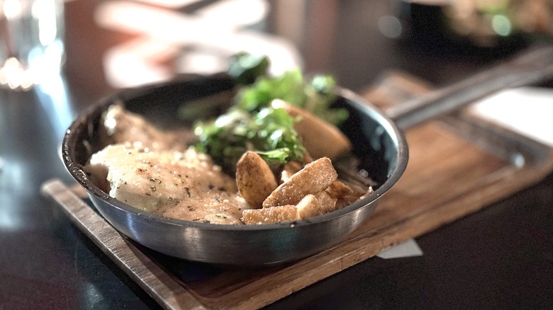 plokkfiskur or Icelandic fish stew in pan