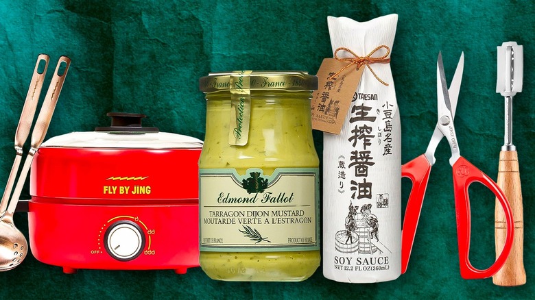 Collection of foodie gift items