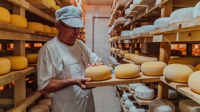 cheese factory worker