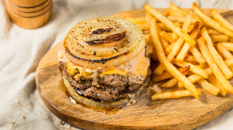 Flying Dutchman burger and fries