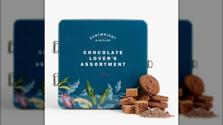A gift tin of Cartwright & Butler treats