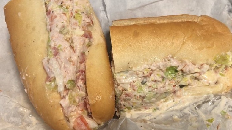 chopped sandwich on roll