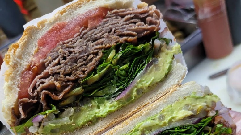 Pho sandwich on roll