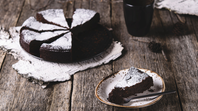Flourless chocolate cake torta barozzi 