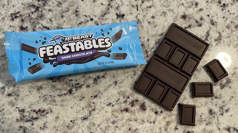 Mr. Beast chocolate and wrapper