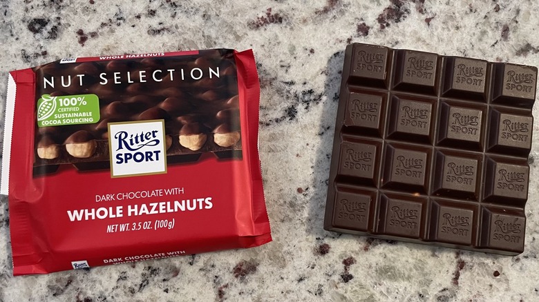 Ritter sport hazelnut bar