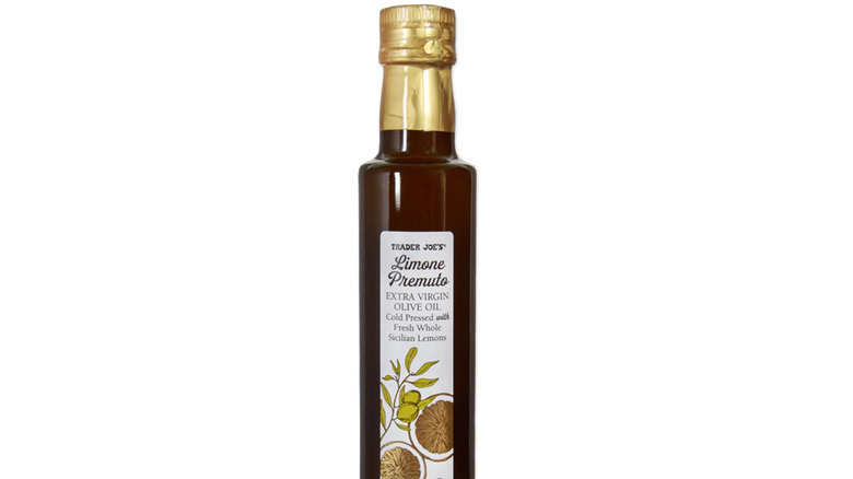 A bottle of Limone Premuto Extra Virgin Olive Oil from Trader Joe's