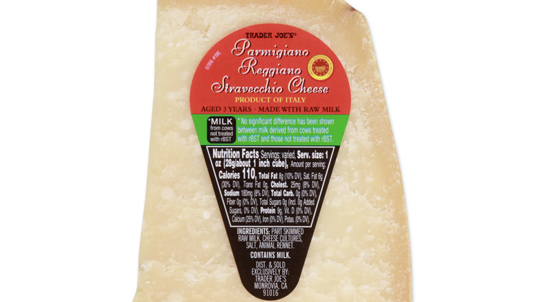 Parmigiano Reggiano Stravecchio cheese from Trader Joe's
