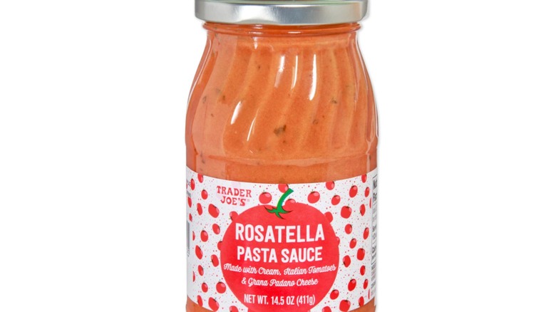 Jar of Trader Joe's Rosatella Pasta Sauce
