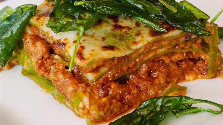 Angelini Osteria's lasagna verde