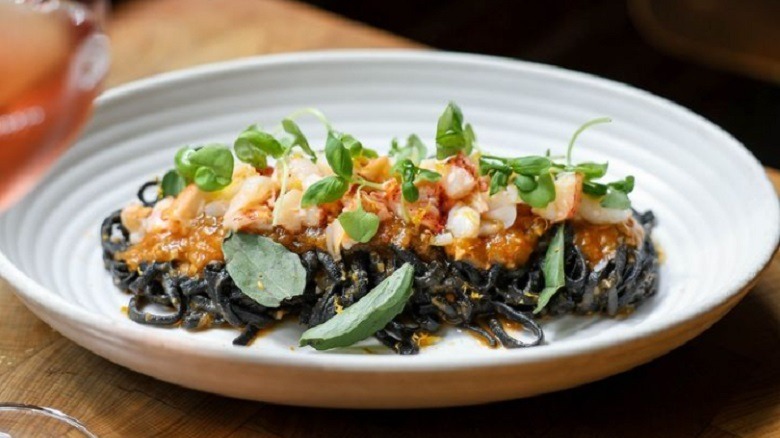 Squid ink spaghetti at Bestia