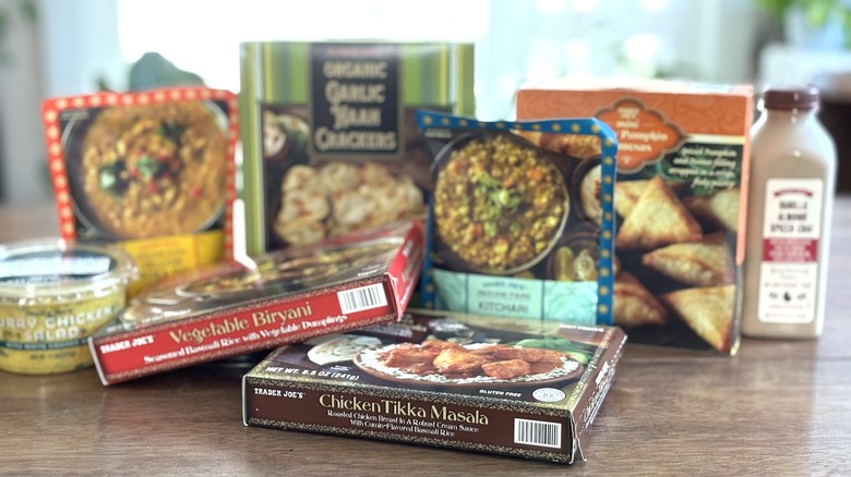 Assortment of Trader Joe's food