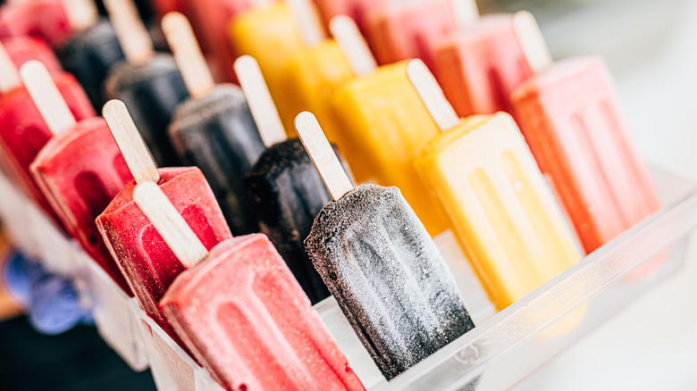 Rows of popsicles 