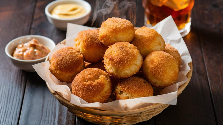 Fried hush puppies