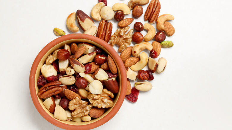 A bowl of assorted nuts