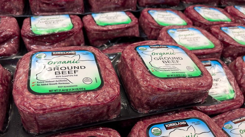 Kirkland Signature organic gground beef