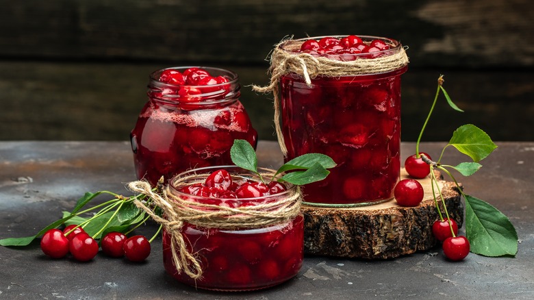 canned cherries and fresh cherries