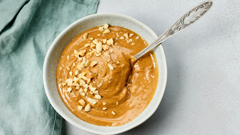 bowl of thai peanut sauce
