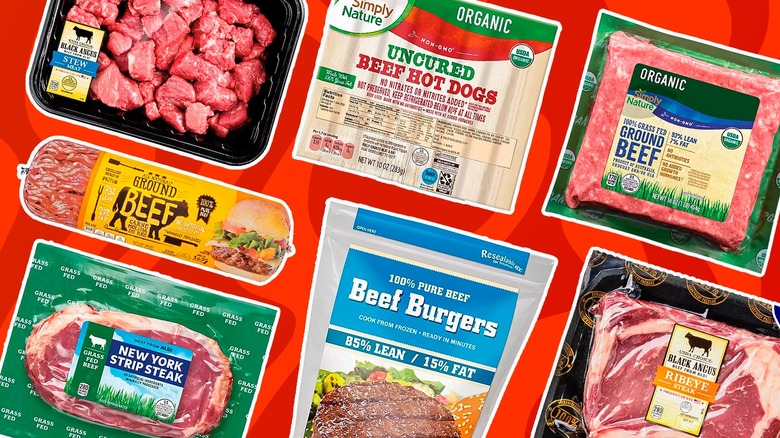 Various Aldi beef products