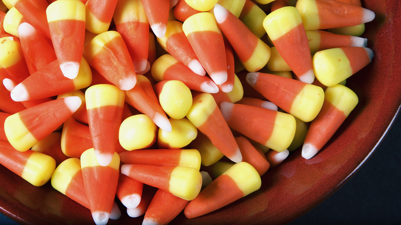 Large bowl of candy corn