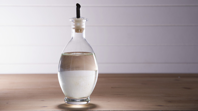 Bottle of distilled white vinegar