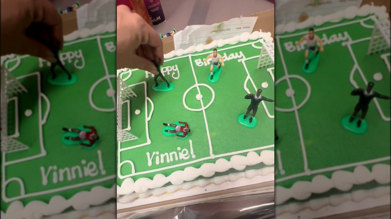 soccer themed birthday cake