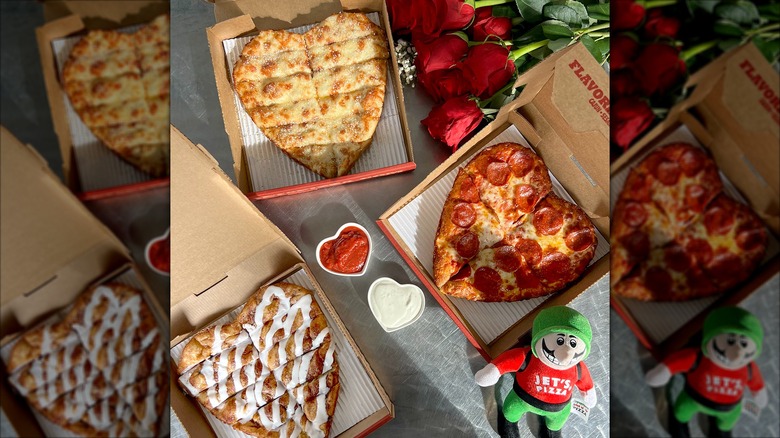 valentines day heart shaped pizza delivery