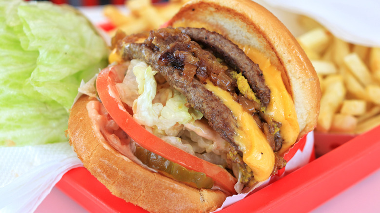 In-N-Out Animal style burger