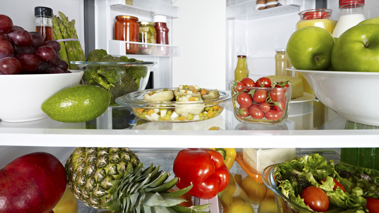 Inside of the refridgerator