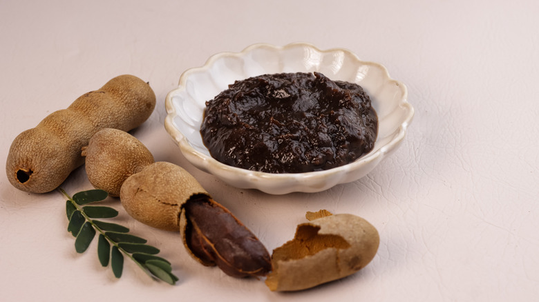 bowl of tamarind paste