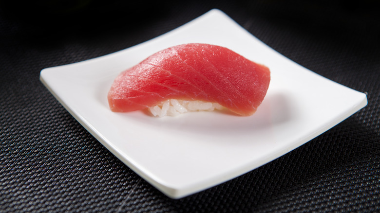 Piece of tuna nigiri