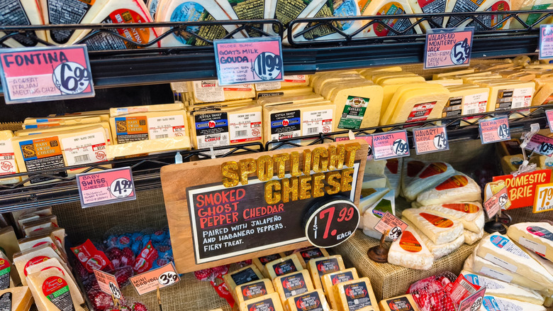 Trader Joe's cheese display