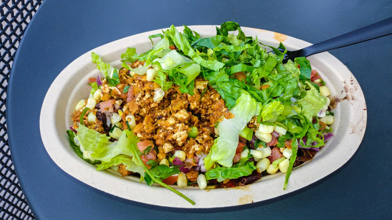 Chipotle sofritas burrito bowl