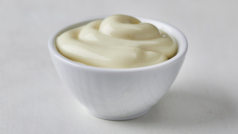 mayo in a small container